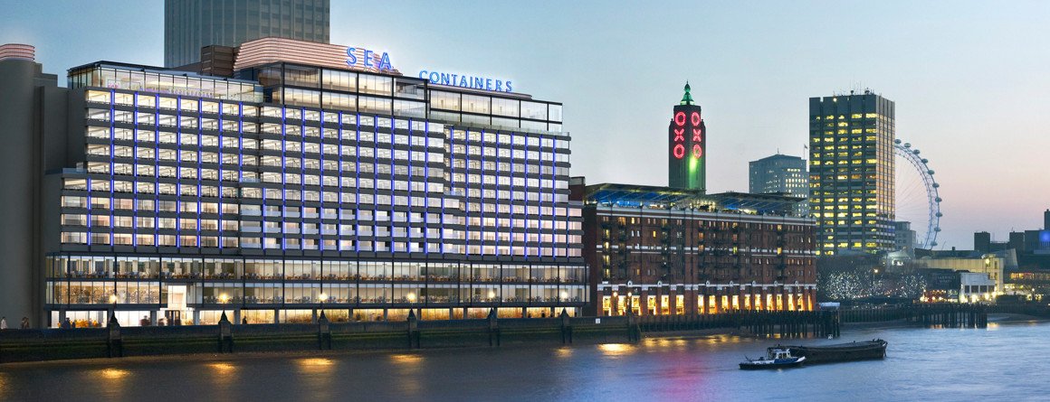 A photograph of Sea Containers House, London A photograph of Sea Containers House, London