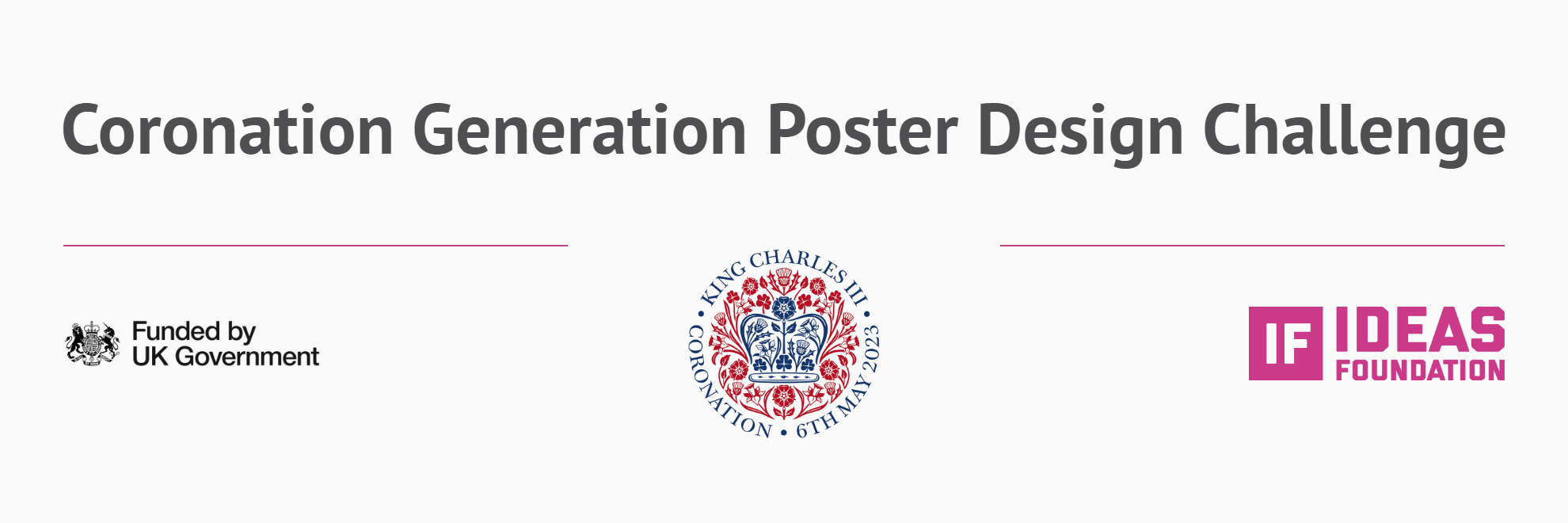Coronation Generation Poster Design Challenge (graphical text and project logos)