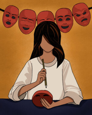 Hidden Narratives Illustration by Shafia Fiaz