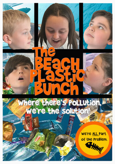 The Beach Plastic Bunch (by Zara, Logan, John, Josh and Evie – Year 6, Sacred Heart RC Teaching School, Bolton) [artwork]
